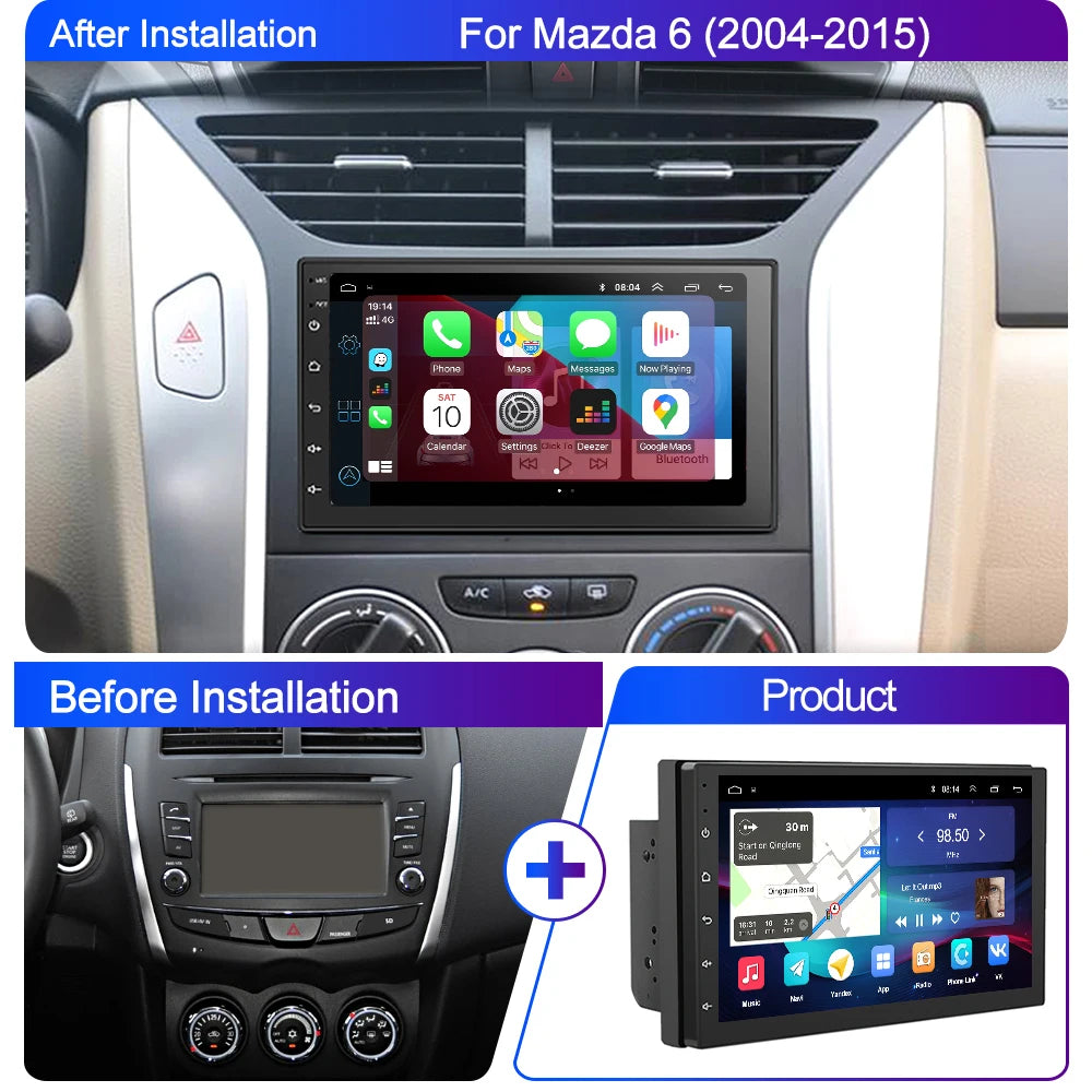 Lehx Android 15 Car Multimedia Player With Wireless Carplay