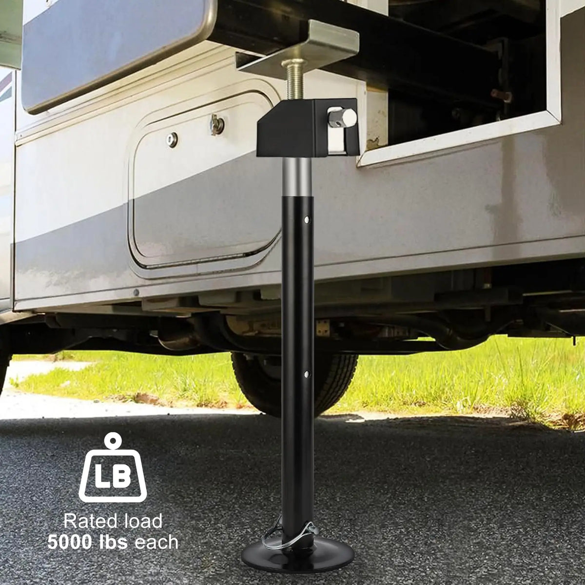 Heavy Duty RV Slide Out Stabilizer Jacks Quick Lift Crank