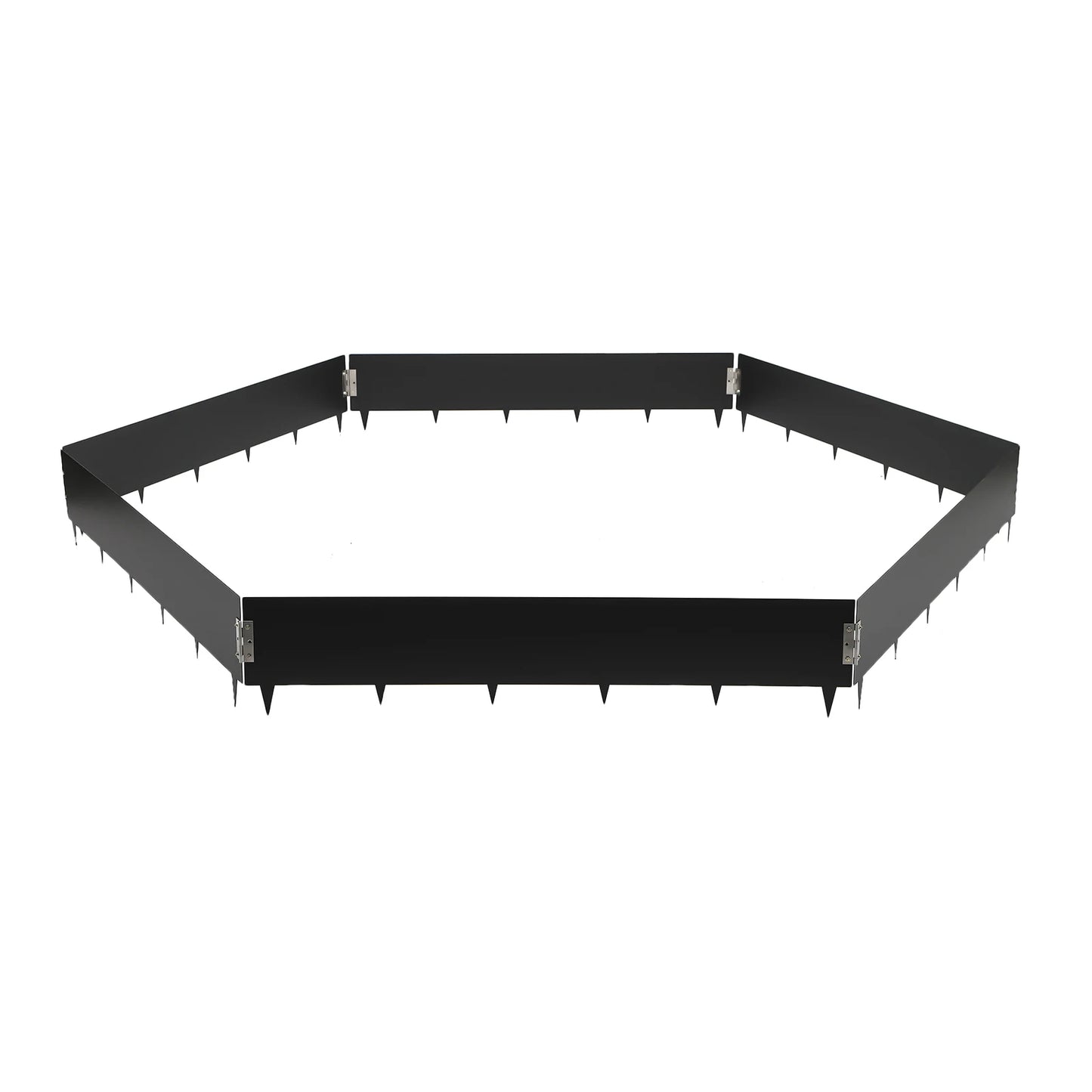 6 Pack Garden Fence Lawn Barrier Steel Landscape Edging Garden Edging Durable Decorative Border for Garden Landscaping 40 inch x 8.46 inch