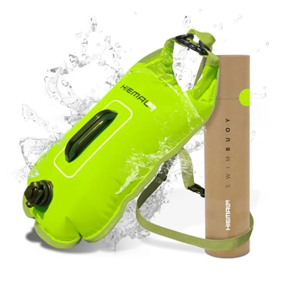 Open Water Swim Safety Buoy With Waterproof Dry Storage Bag