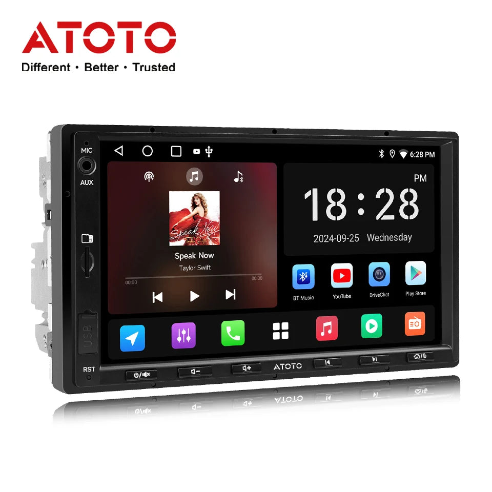 Atoto Android Car Stereo Receiver With Multimedia CarPlay Support