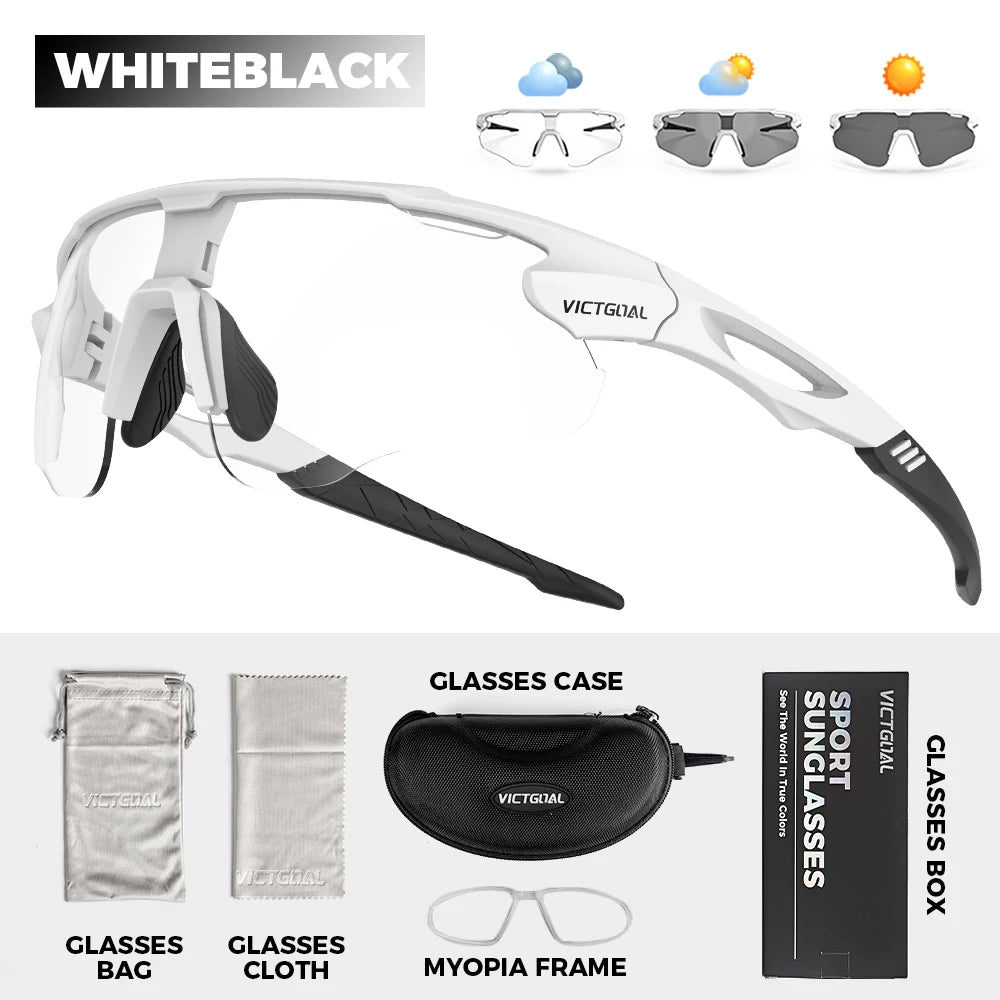 Victgoal Photochromic Cycling Sunglasses UV400 Protection