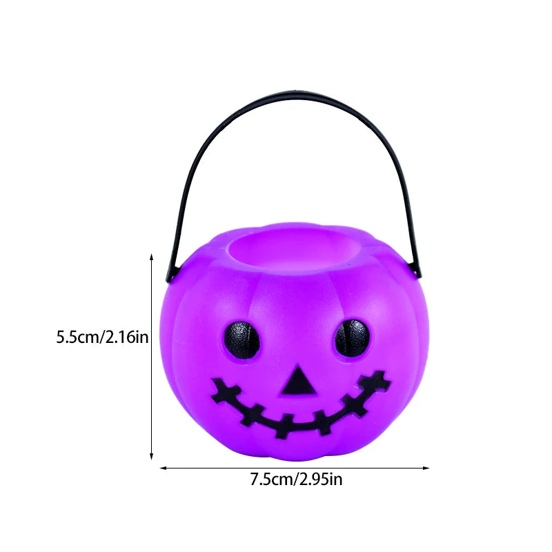 Premium Plastic Halloween Pumpkin Candy Bucket for Trick or Treat