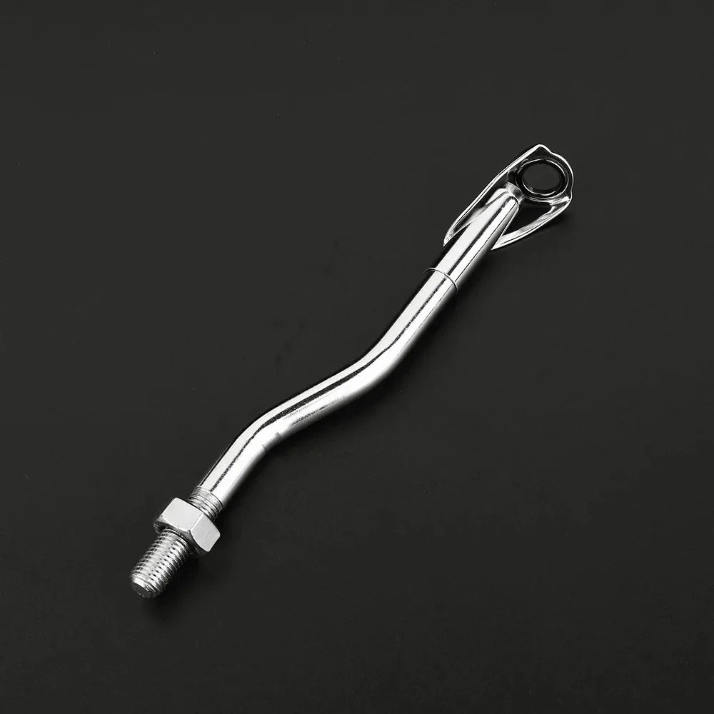 Stainless Steel Fishing Reel Base Set With Nylon Line