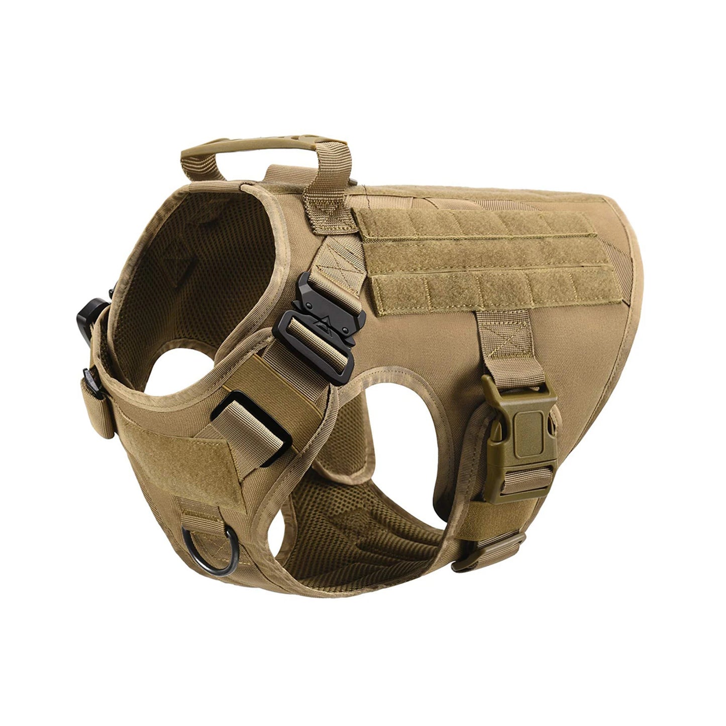 Petavel Tactical Dog Harness With Quick Release Padded Molle Vest