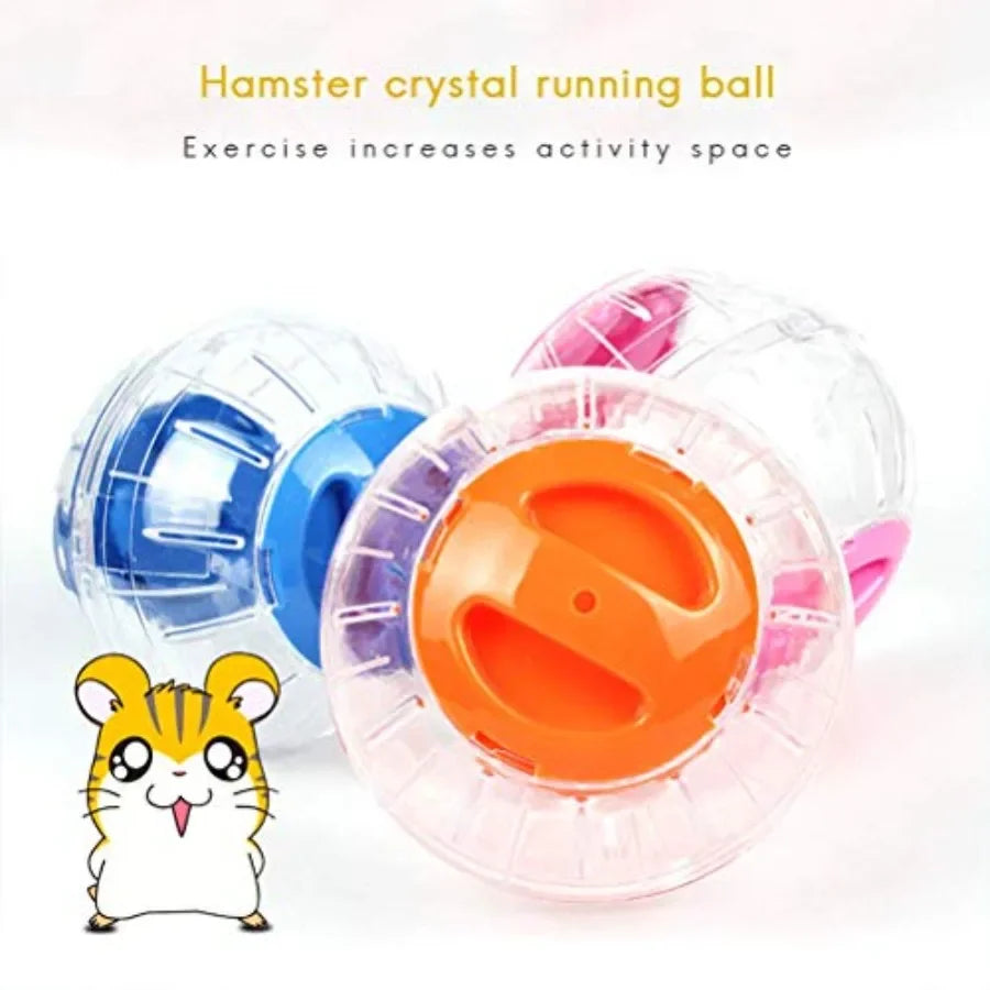 Crystal Hamster Running Ball Silent Exercise Wheel For Pets
