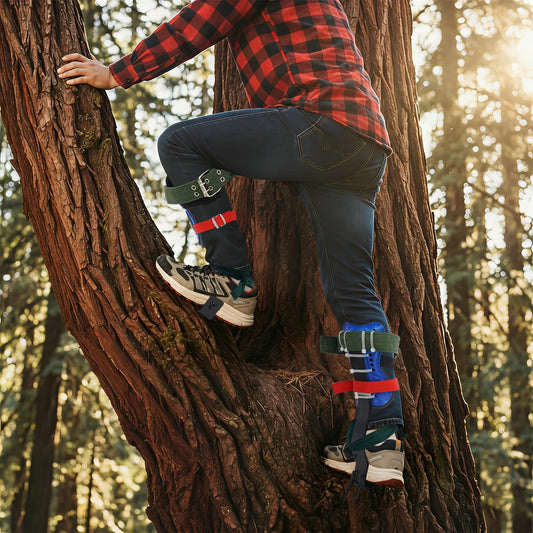 Steel Tree Climbing Spikes With Safety Belt And Ankle Straps