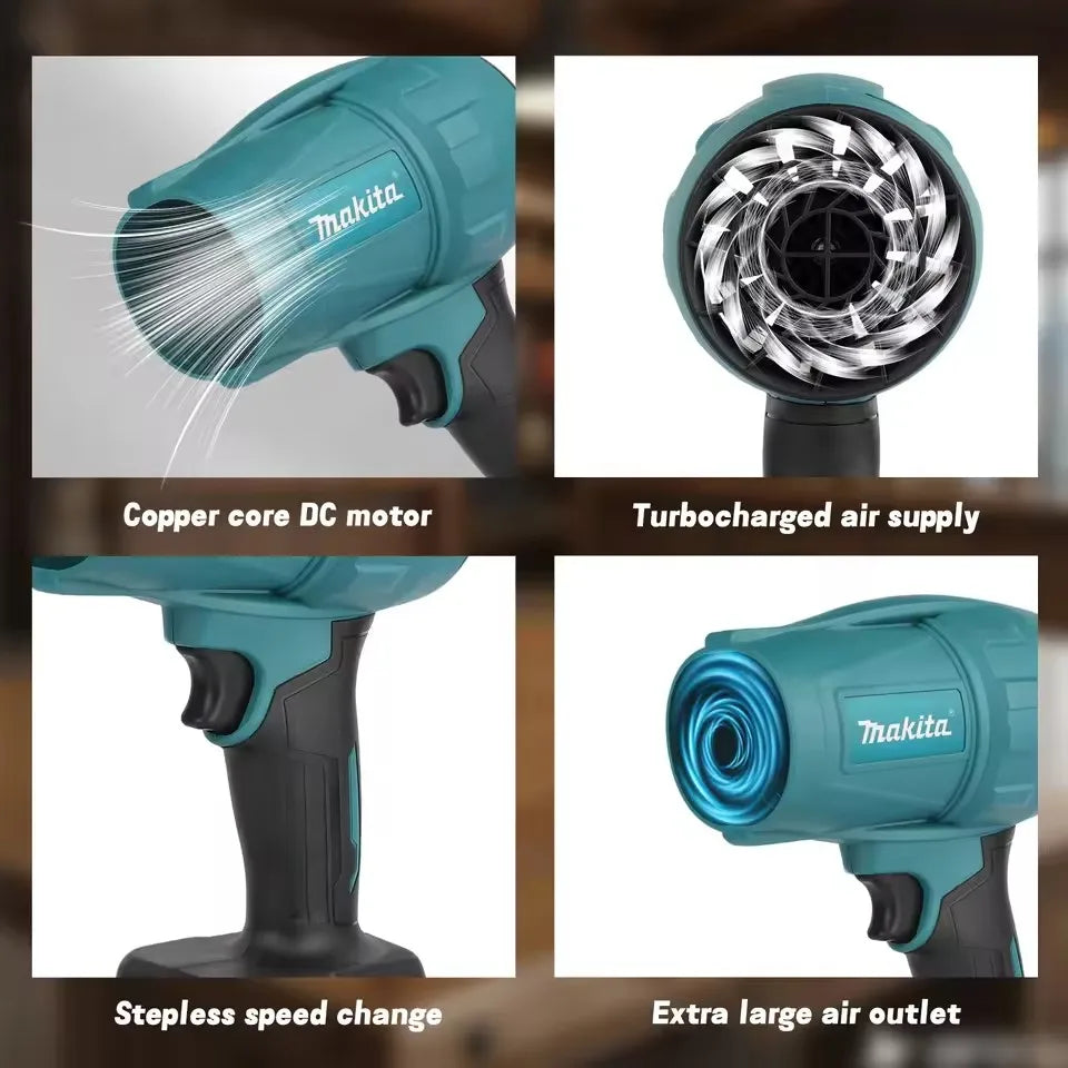 Makita 18V Rechargeable Turbo Jet Fan Cordless Handheld Blower