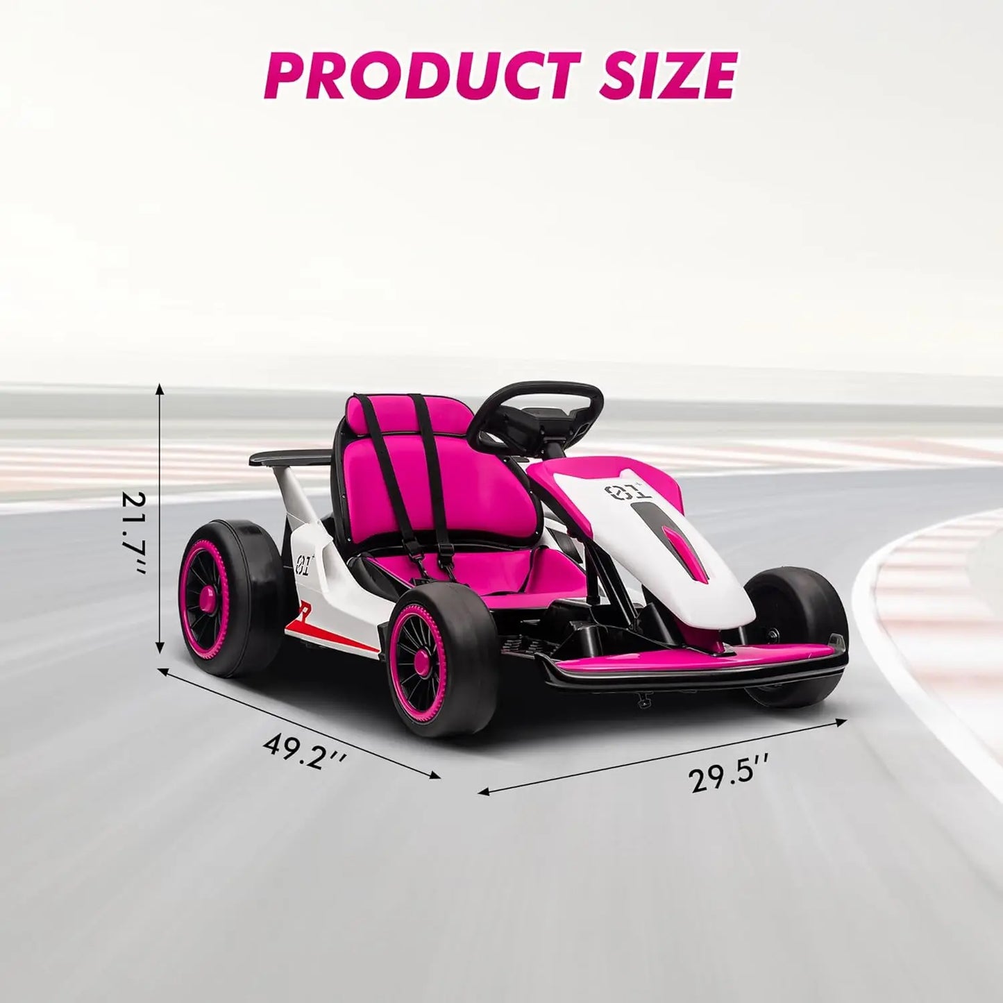 24V Electric Drift Go Kart For Kids With Dual Motor
