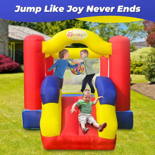 GSF Inflatable Bounce House With Slide And Blower For Kids