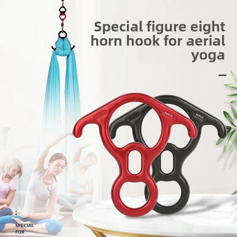 High Strength Aluminum Alloy Figure 8 Descender For Mountaineering Adventures