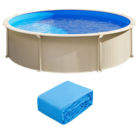 SucceBuy Swimming Pool Liner Replacement Vinyl Overlap Style