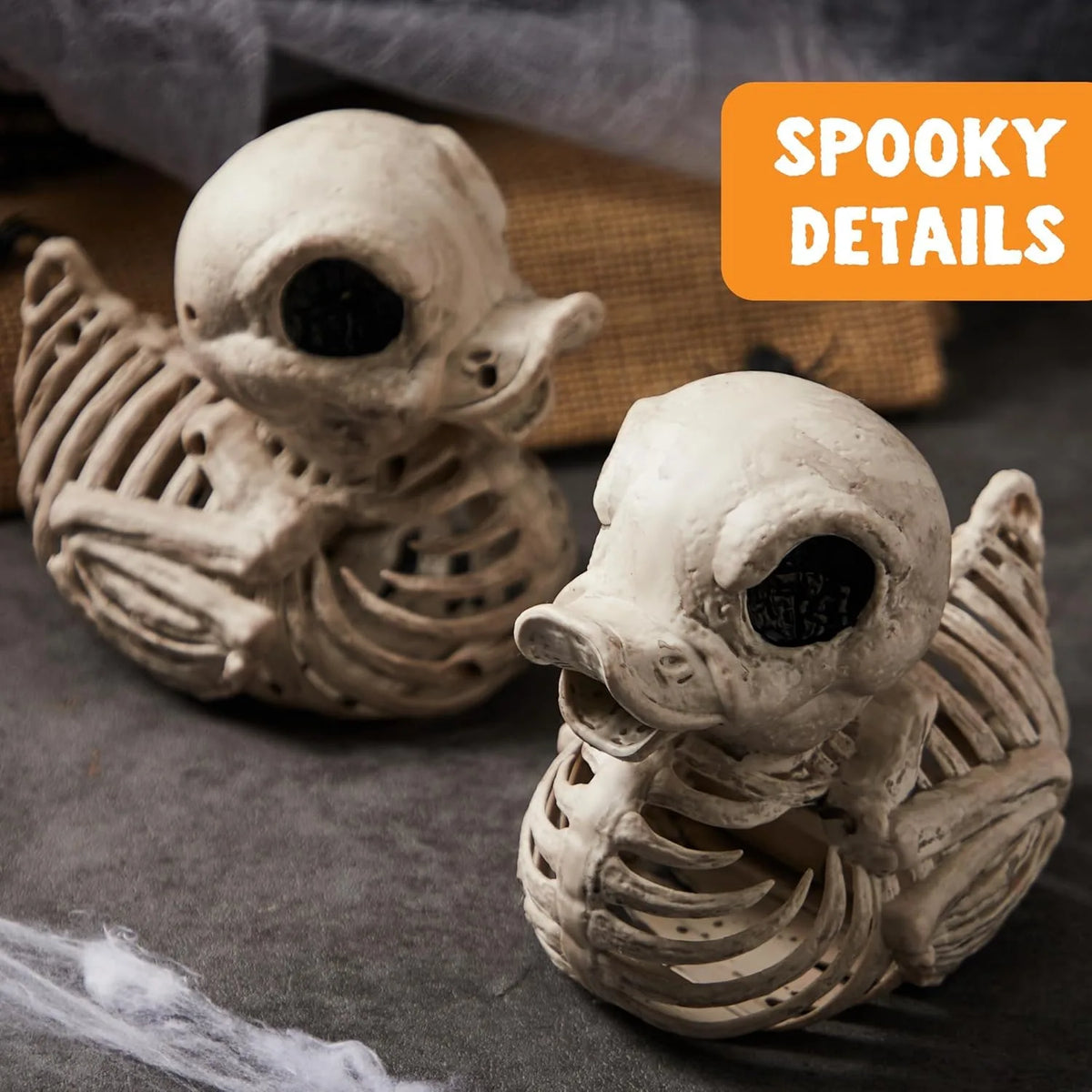 Premium Halloween Duck Skeleton Plastic Spooky Home Garden Prop