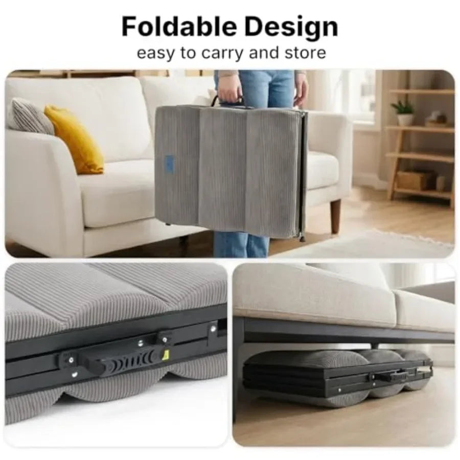 Dog ramp for bed and couch use, aluminum alloy frame, black color, foldable with 5 adjustable heights 12 to 20,non-slip surface