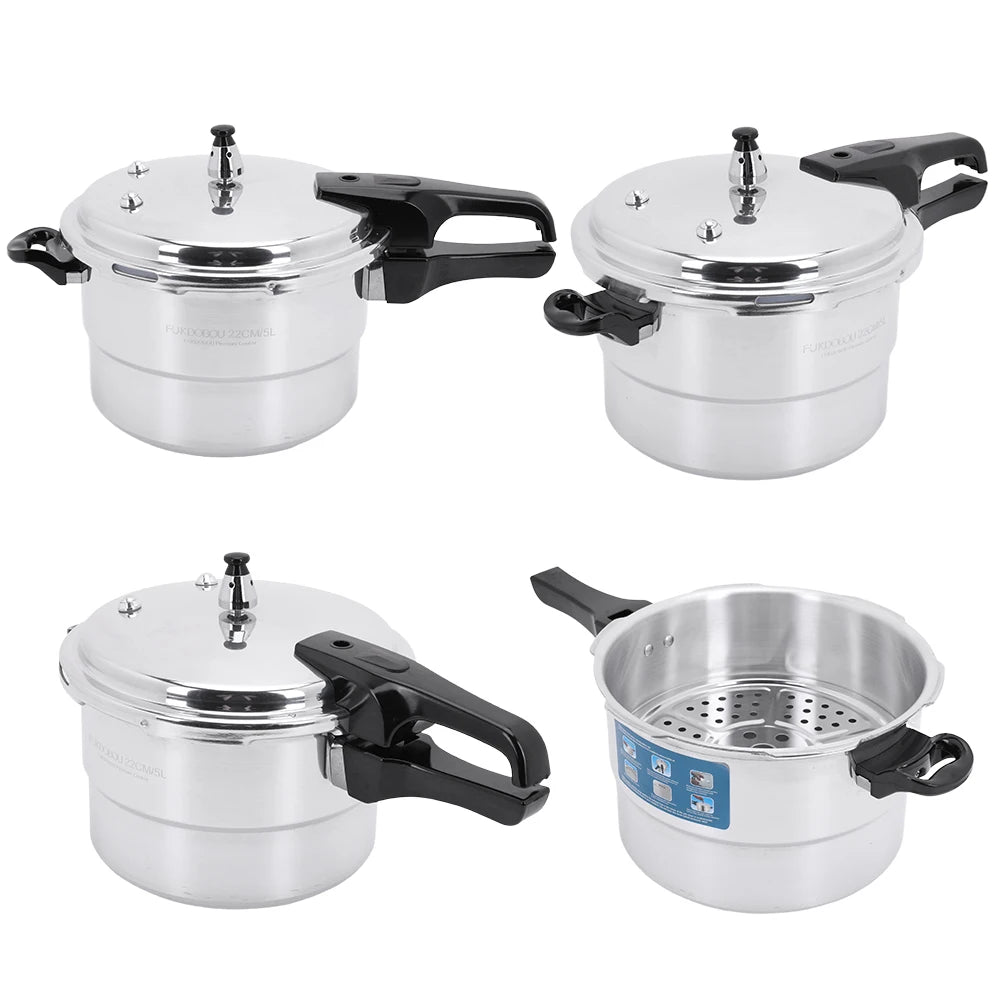 Aliilee Aluminum Alloy Pressure Cooker With Steaming Plate