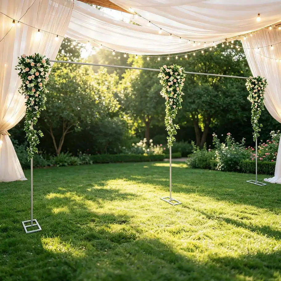 Heavy Duty Galvanized Iron Wedding Arch Backdrop Frame