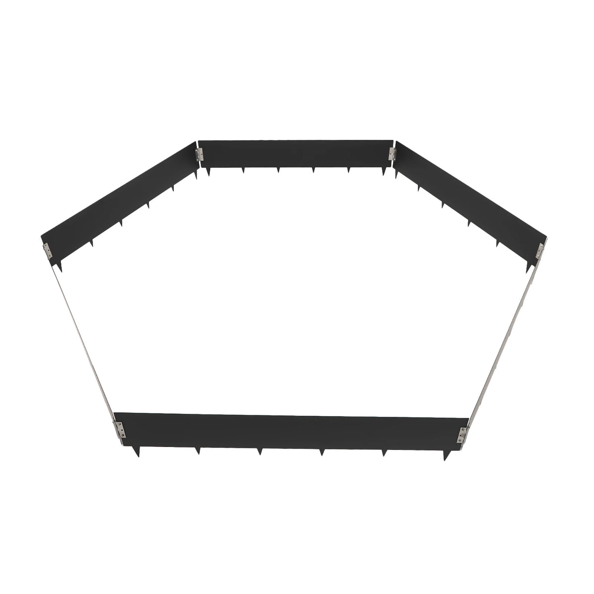 6 Pack Garden Fence Lawn Barrier Steel Landscape Edging Garden Edging Durable Decorative Border for Garden Landscaping 40 inch x 8.46 inch