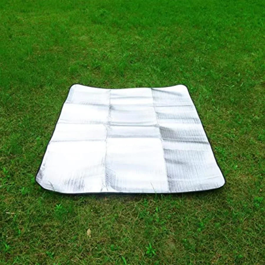 Outdoor Double-Sided Moisture-Proof Aluminum Foil Foam Pad Waterproof and Insulating Foil Mat Picnic Mat Camping Mat for Beach
