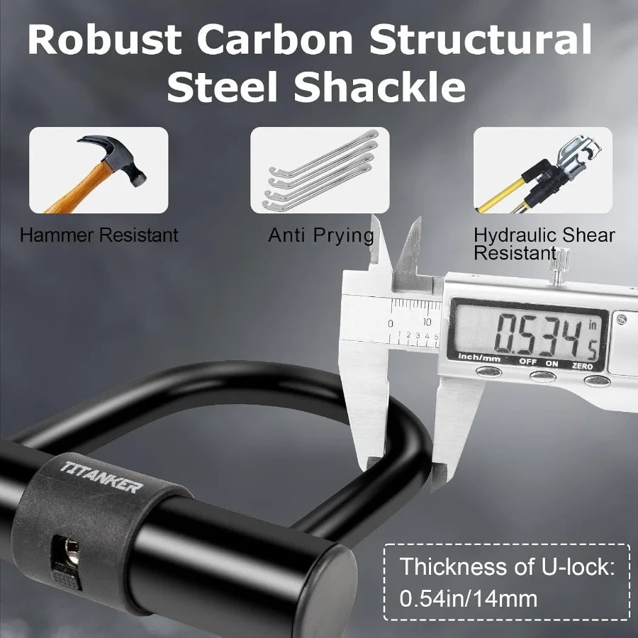 YAO HUI HUANG Heavy Duty Motorcycle Chain And U Lock