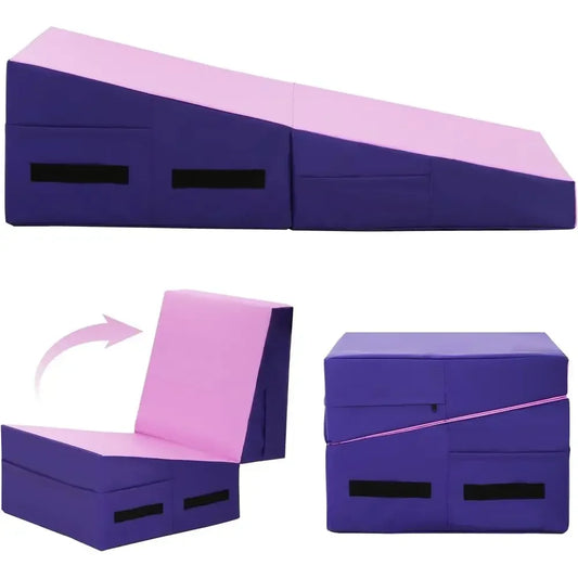 Tumbling Mat With Handles For Gymnastics Yoga And Core Training