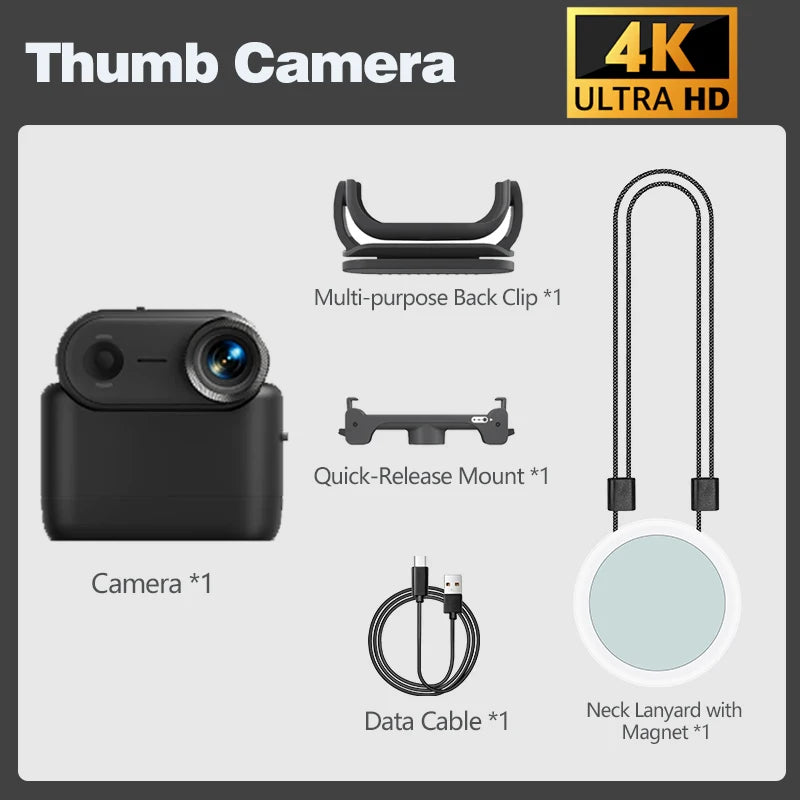 Sherway 4K Action Camera With 64GB Memory 6-Axis EIS Waterproof