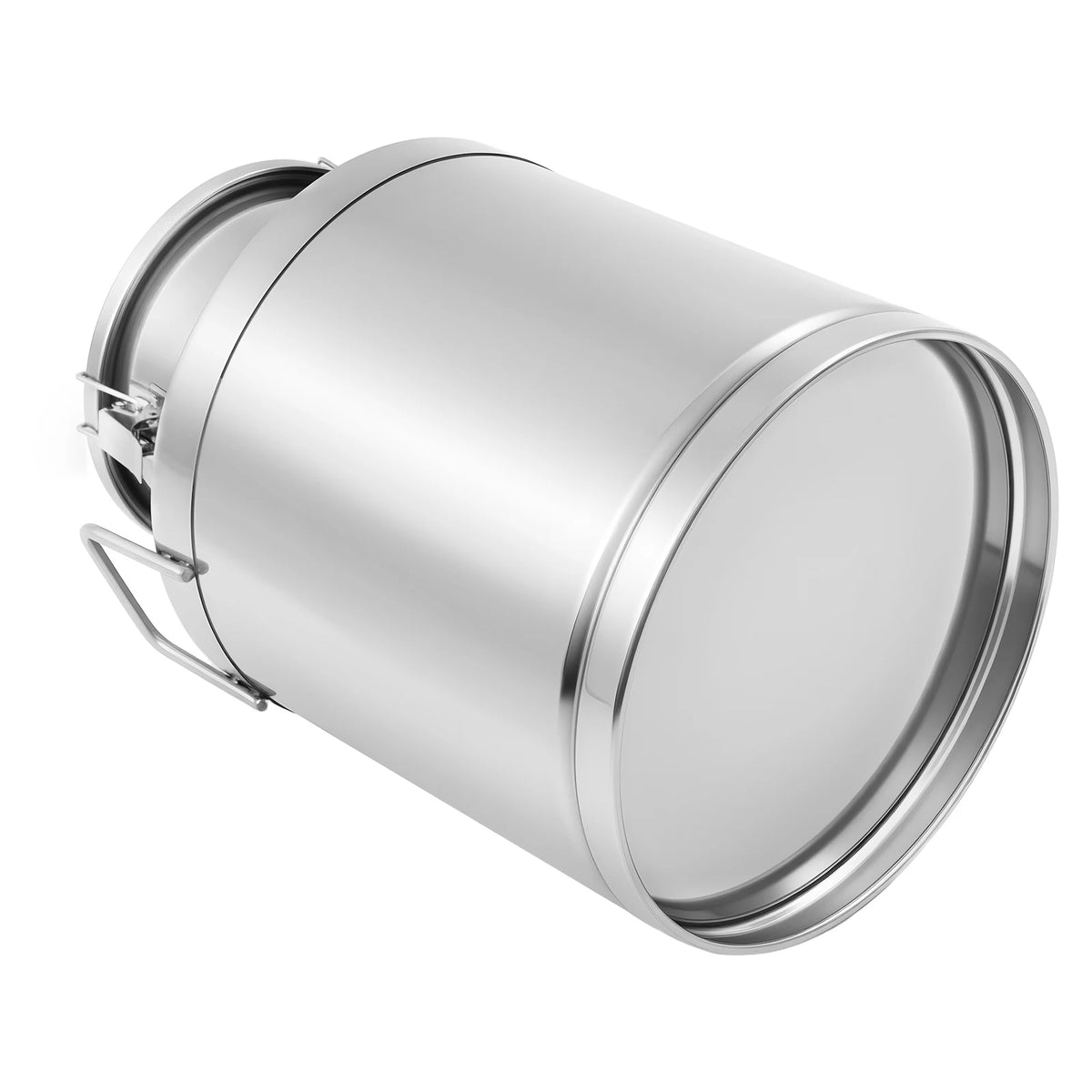 Bymaocar Stainless Steel Milk Can With Triple Locking Lids