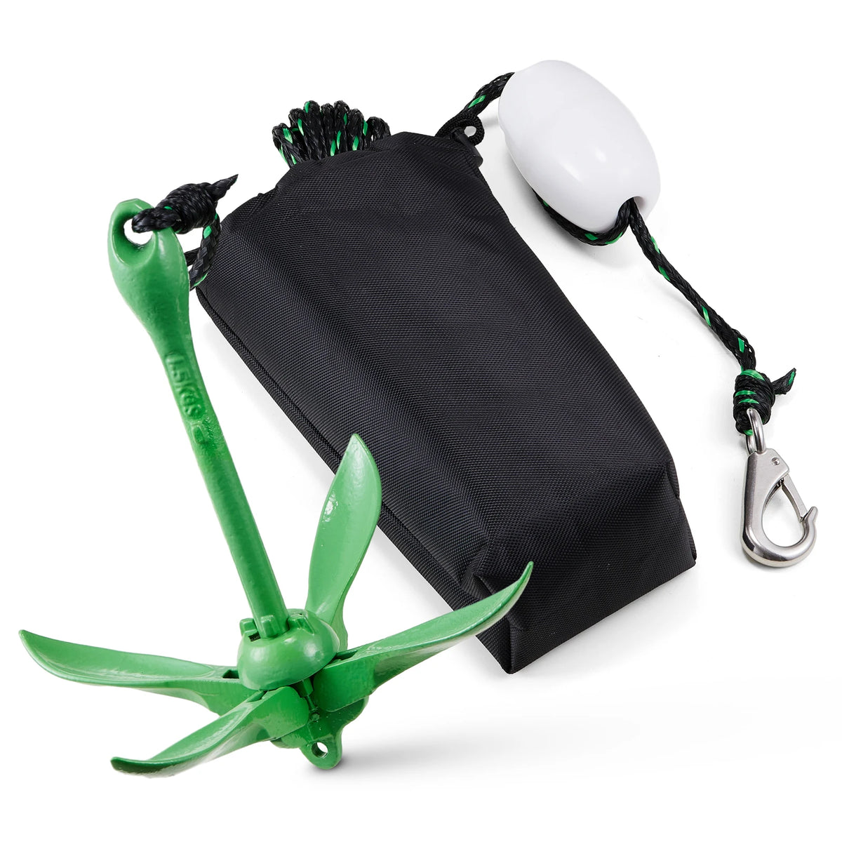 SucceBuy Folding Kayak Anchor Kit With Rope And Storage Bag
