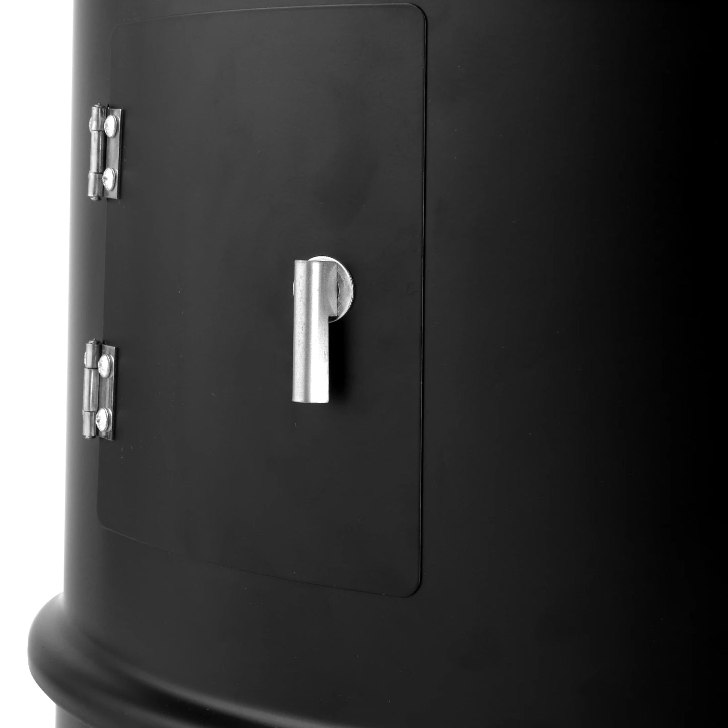 80 x 41 x 48 cm Iron Spray Smoker Carbon Grill Black Durable Portable for Outdoor Camping BBQ with Thermometer and Air Vent