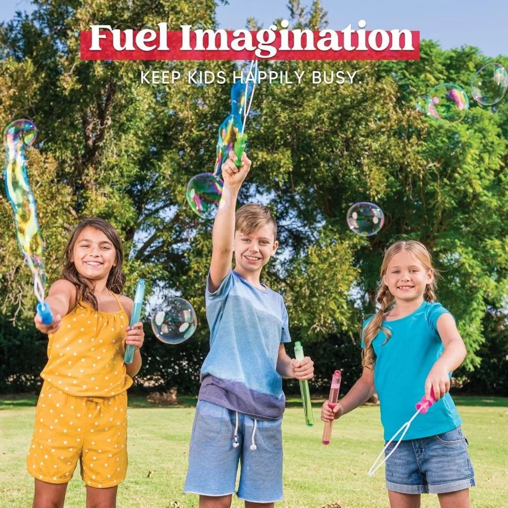 Joyfy Large Bubble Wands Bulk Pack Summer Kids Outdoor Fun