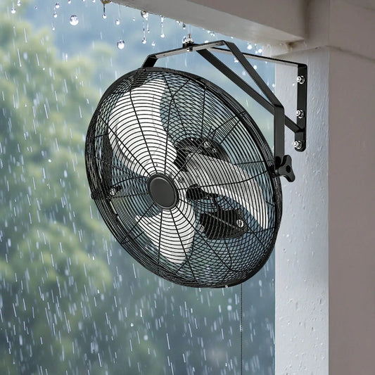 Industrial Wall Mount Fan With High Velocity And Three Speeds