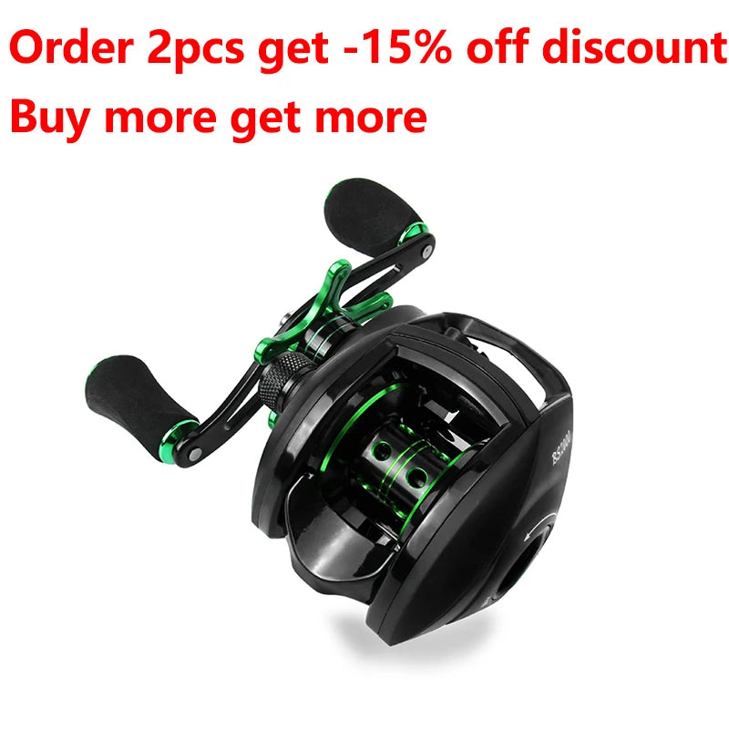 LINNHUE High Speed Baitcasting Fishing Reel With Spare Spool