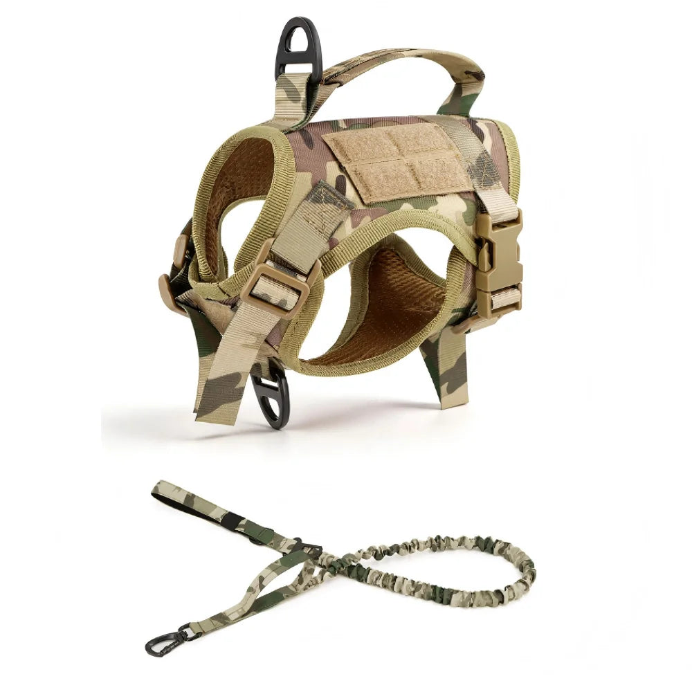 Petravel Tactical Cat Harness And Leash Set With Handle