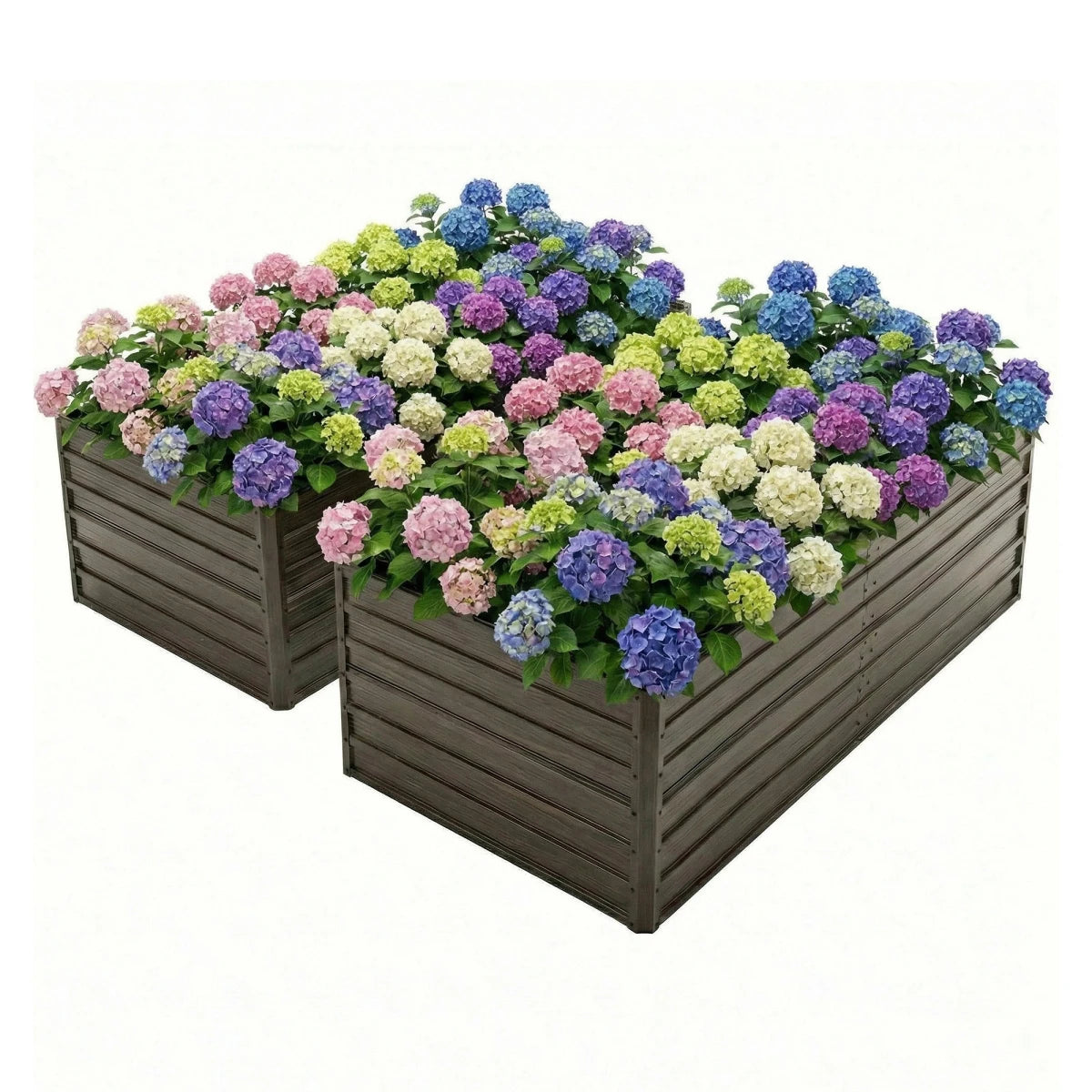 4x3x1ft Metal Raised Garden Bed,Deep Root Outdoor Galvanized Planter Box,Patio Kit Planting Beds for Vegetables Flowers Herb,Black