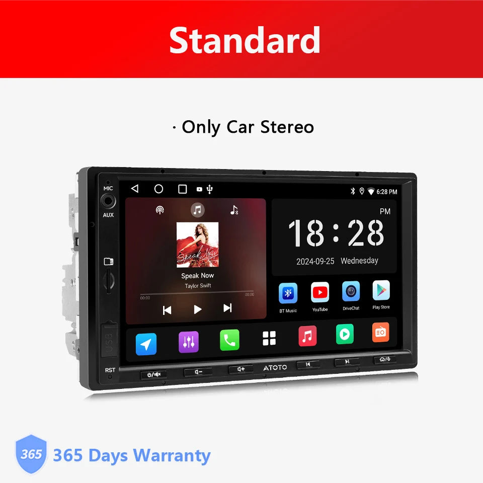 Atoto Android Car Stereo Receiver With Multimedia CarPlay Support