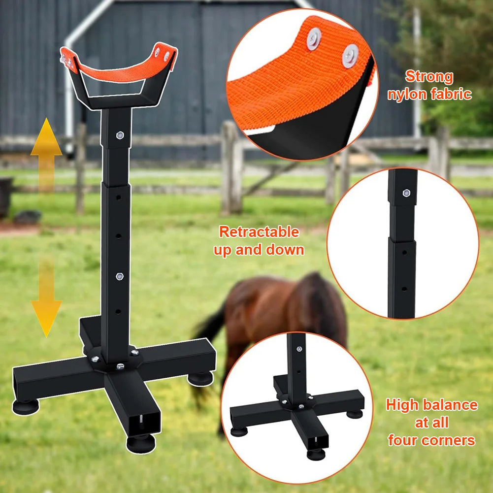 Sturdy Metal Adjustable Farrier Hoof Stand For Horses