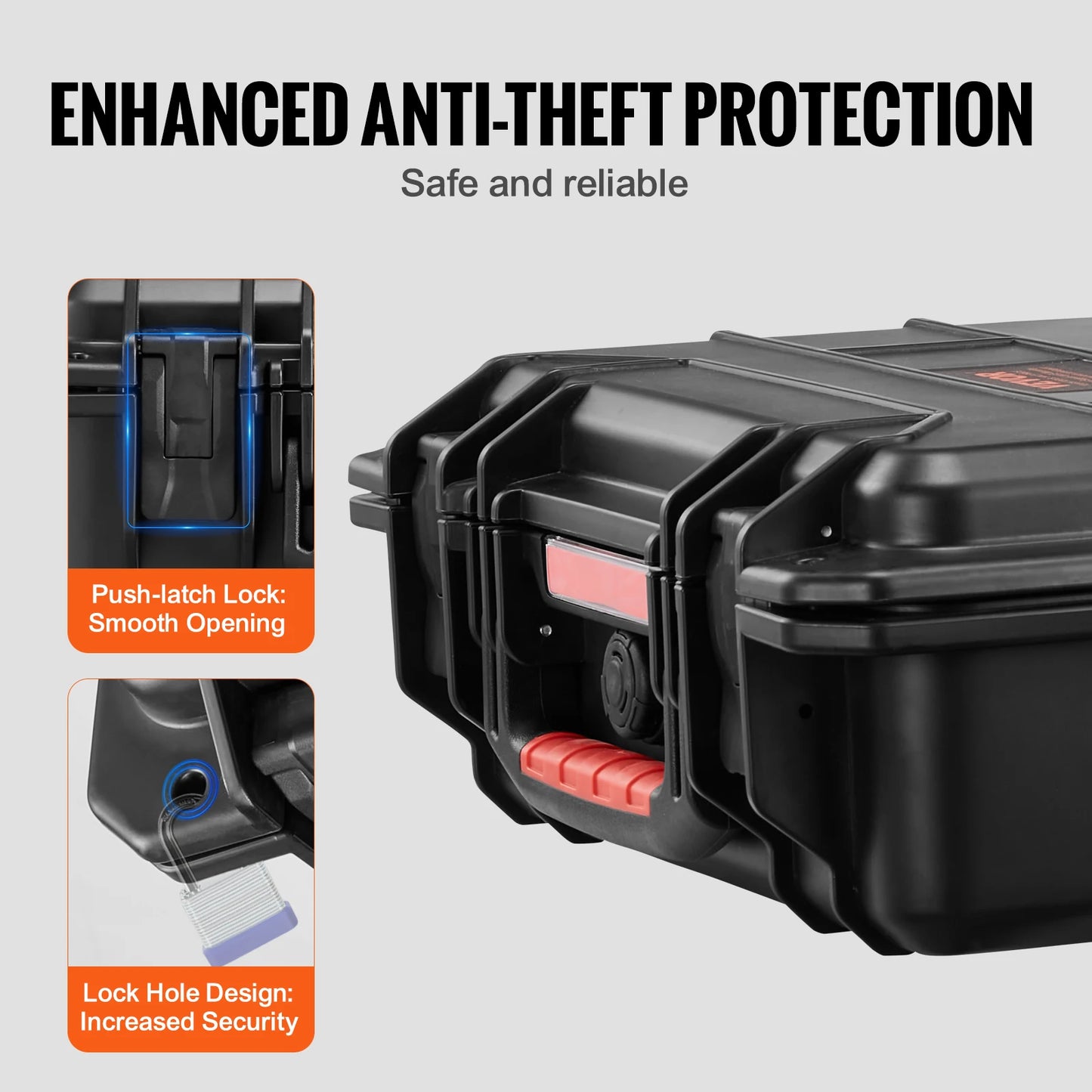 SucceBuy IP67 Waterproof Hard Case With Protective Foam Inserts