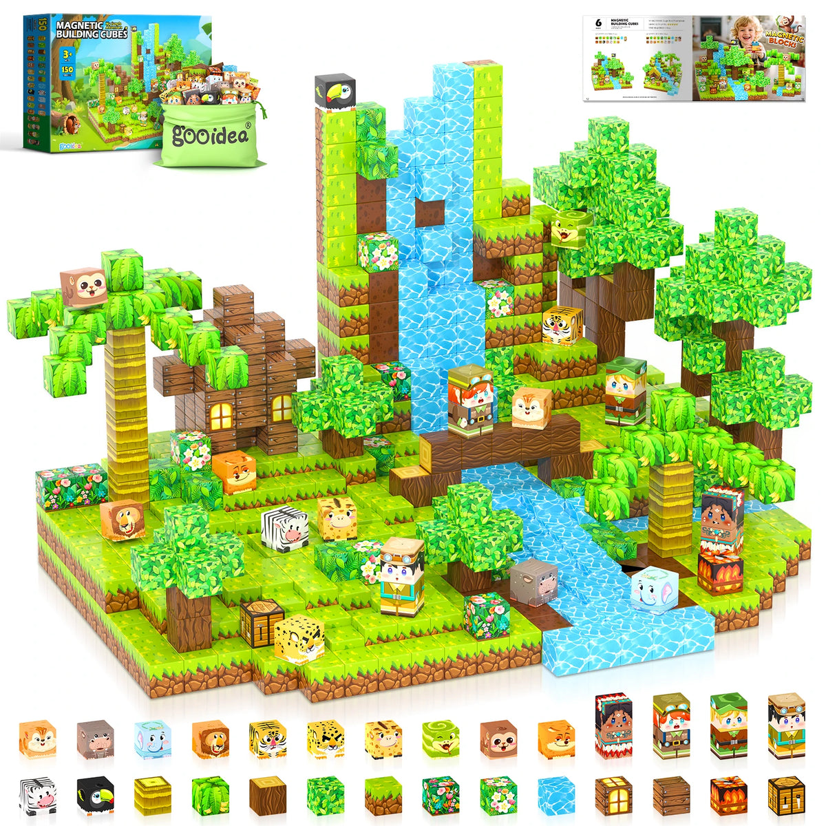 Gooidea Magnetic Building Blocks Construction Toy For Kids