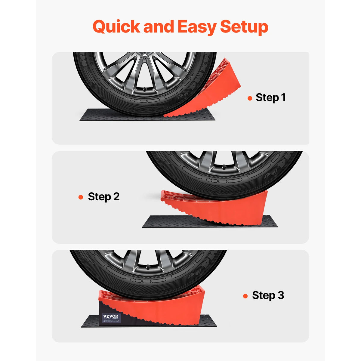 SucceBuy Camper Levelers 2 Pcs RV Leveling Blocks Camper Wheel Chock RV Camper Leveler Kit with Anti-Slip Mat Carrying Bag Level