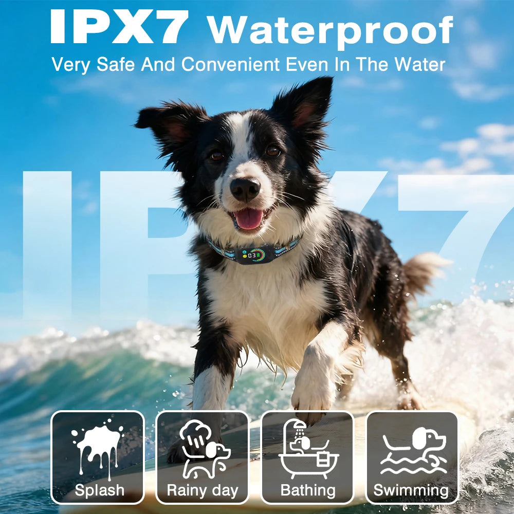 NEW Style No Shock Collar for Dog Training,1000m Electric Dog Training Collar,IPX7 Waterproof Vibrating Collar for 5-110lbs Dogs