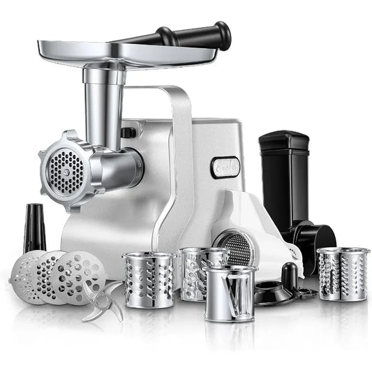 Heavy Duty Electric Meat Grinder With Sausage Stuffer And Plates