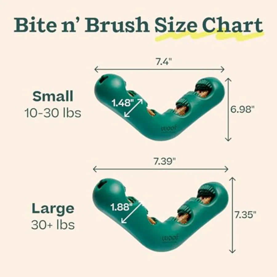 Bite N Brush Dog Dental Toothbrush Toy For Plaque Tartar