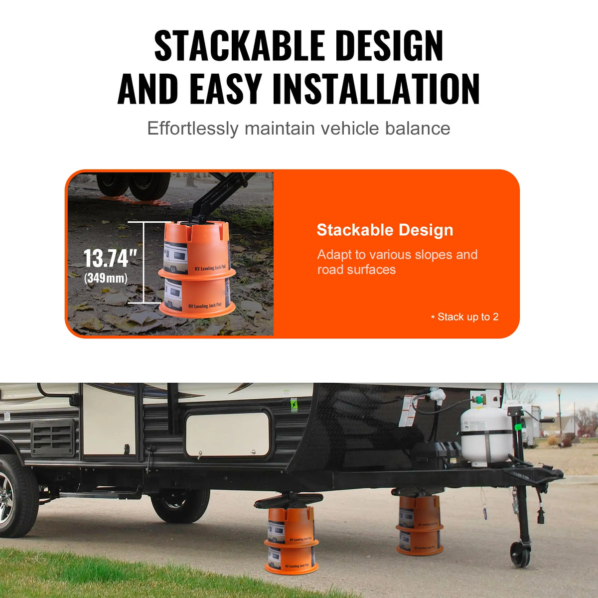 Vevor High Capacity RV Camper Trailer Stabilizer Blocks