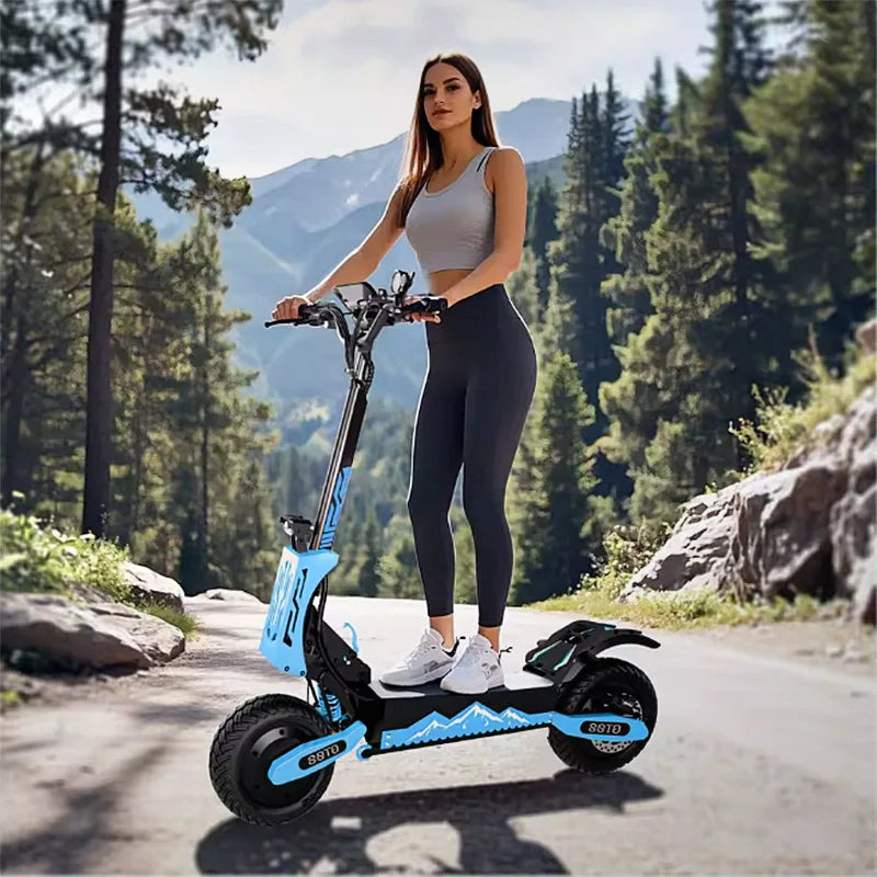 Arwibon Powerful Dual Motor Folding Electric Scooter