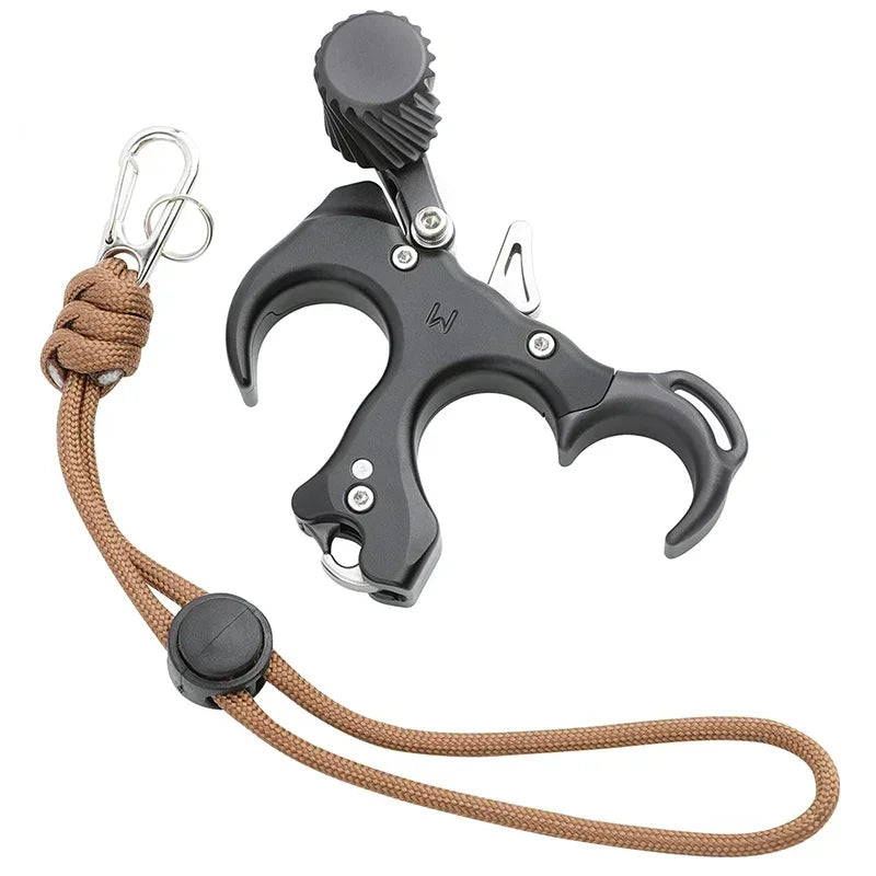 Archery Release Aid 3/4 Fingers Compound Bow Thumb Trigger Release Device Smooth Trigger Grip Outdoor Practice Shooting Gear