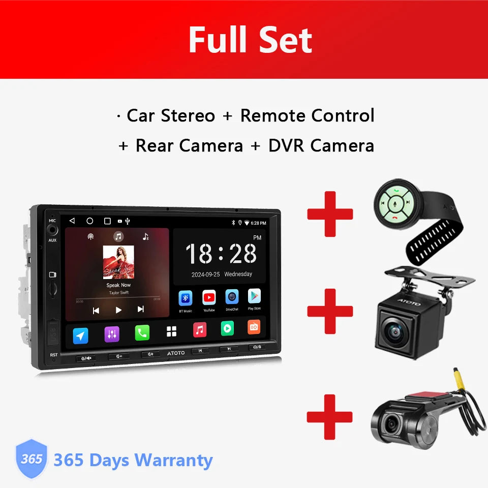 Atoto Android Car Stereo Receiver With Multimedia CarPlay Support