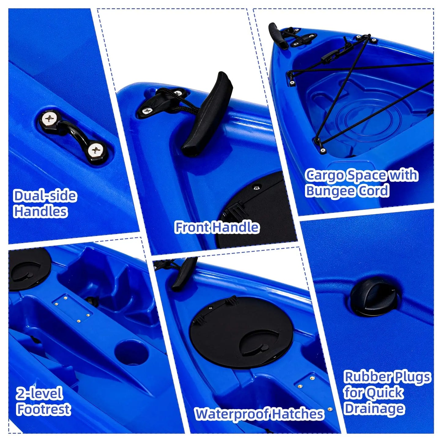 Durable Sit On Top Kayak With Paddle For Adult Recreation