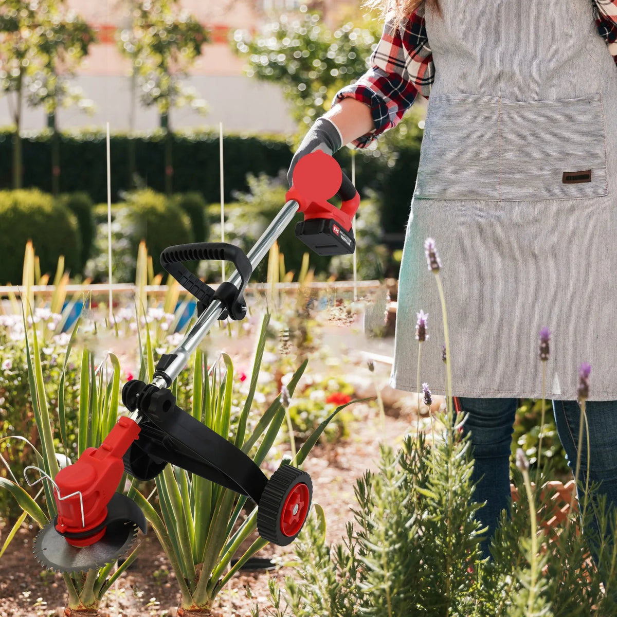 Cordless Weed Trimmer And Electric Lawn Edger Tool