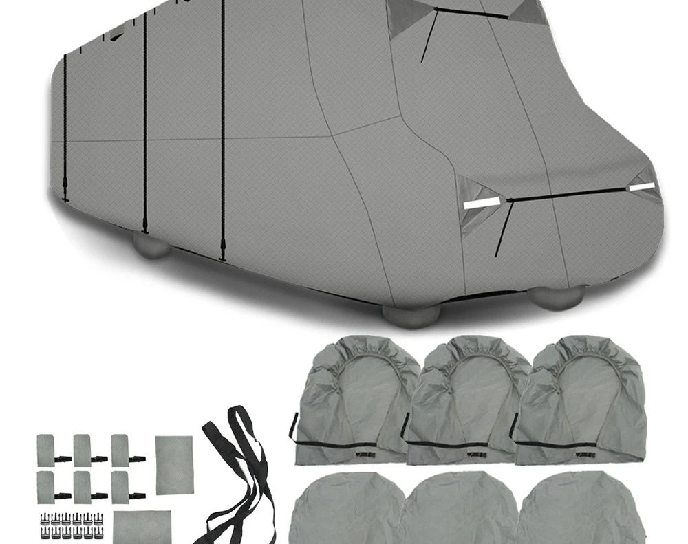 4 Layers RV Cover Storage Anti-UV For Class C Motorhome Trailer Camper 23'-26'