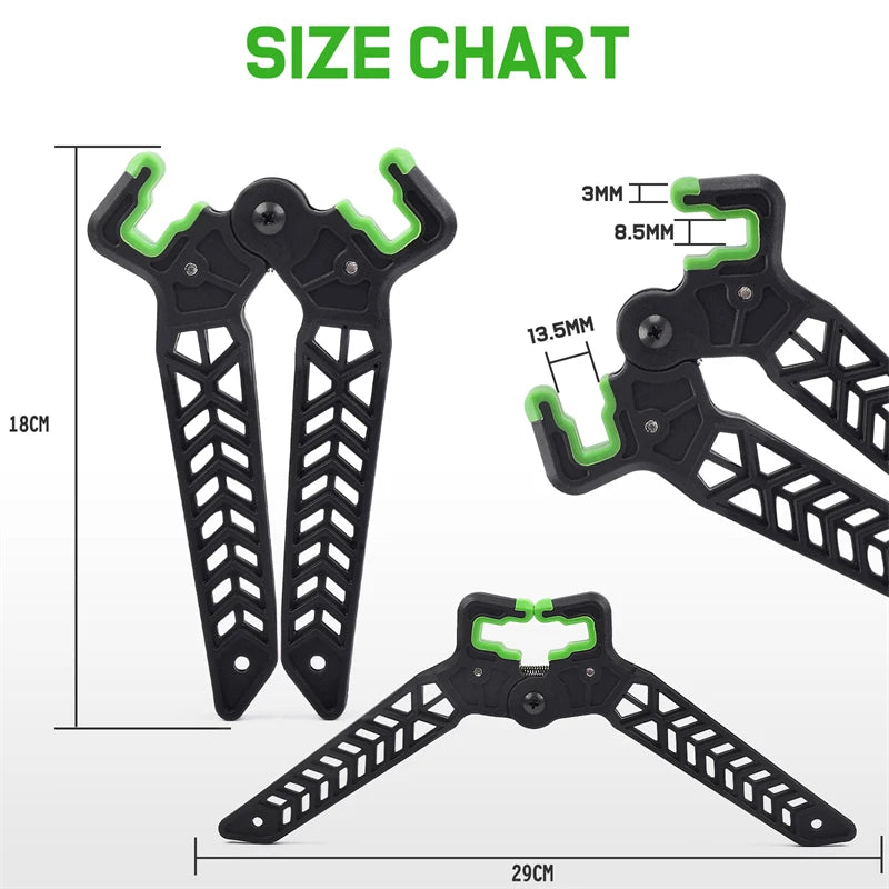 1Pc 18/22cm Bow Stand Archery 3D Shoot Range Compound Bow Holder Kick Stand Target Hunting Shooting Outdoor Sport