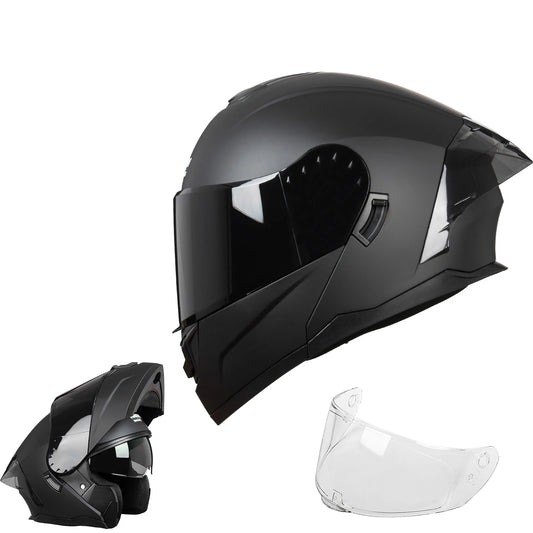 Crown Racing Modular Flip Up Motorcycle Helmet With DOT Certification